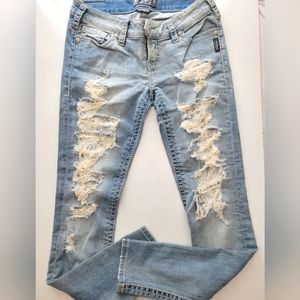 Silver jeans camden lace sz27